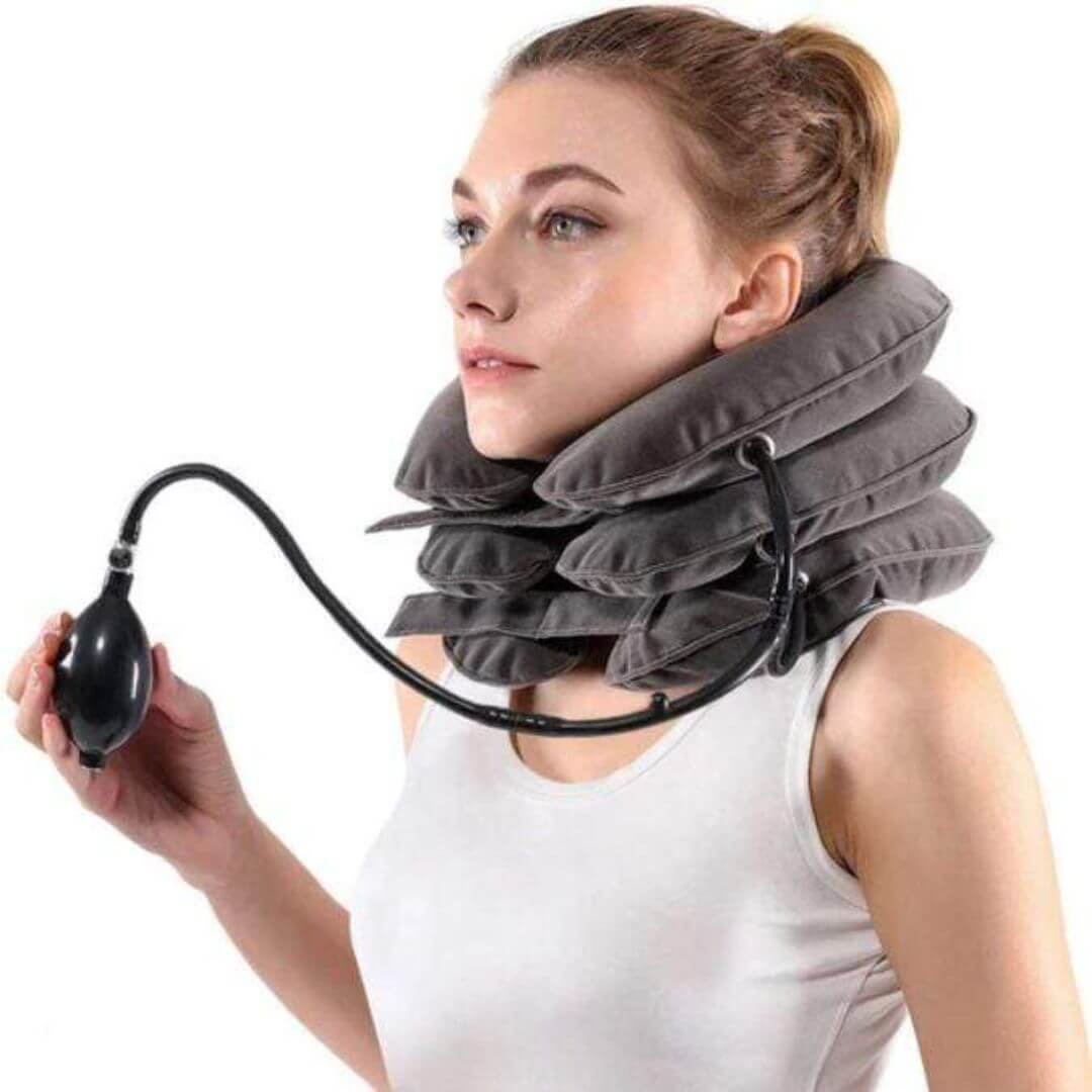 AirNeck Pro™ - Tracción Cervical con Bomba de Aire