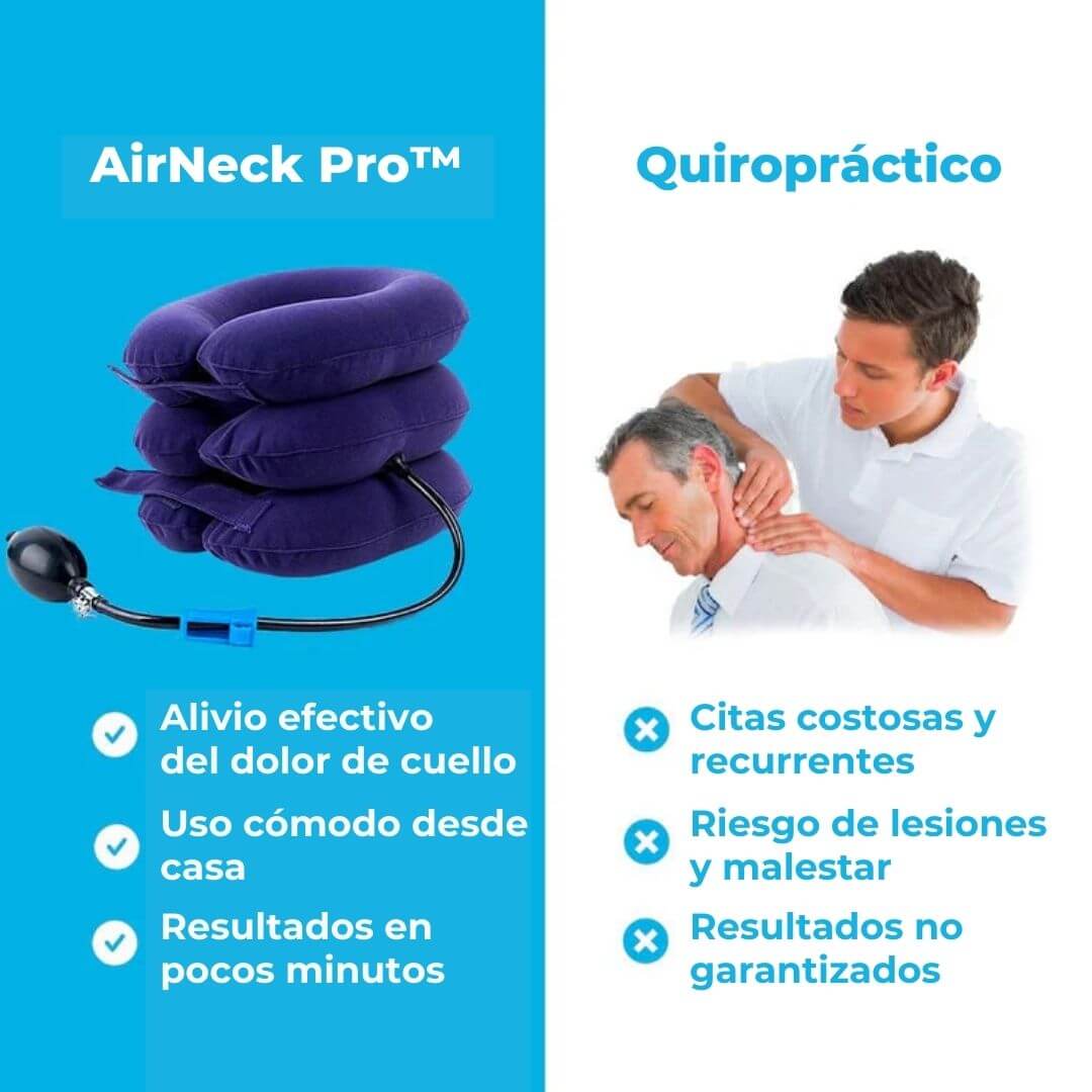 AirNeck Pro™ - Tracción Cervical con Bomba de Aire